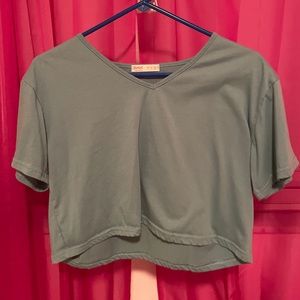 Green Croptop shirt